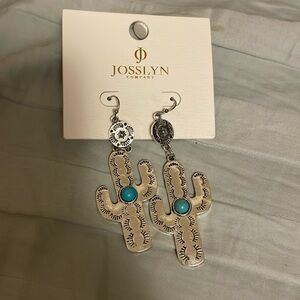 Silver Cactus earrings